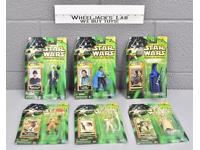 Lot of 6 NEW 2000 2001 Star Wars Kenner Carded Power of the Jedi Action Figures