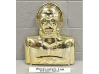 C-3PO Gold Storage Collectors Case W/Inserts 1983 Kenner Star Wars Vintage