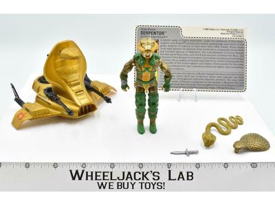 Air Chariot Glider W/Serpentor GI Joe 1986 Action Figure Hasbro Vehicle Vintage