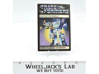 Soundwave Action Figure Instruction Manual Booklet 1984 Hasbro G1 Transformers
