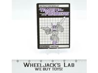 Tantrum Action Figure Vintage Instruction Manual Booklet 1986 G1 Transformers