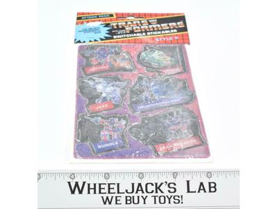 Switchable Stickables Jazz Attack Pack #2 1984 G1 NEW Transformers