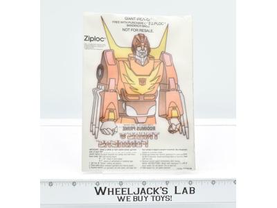 Iron-On Rodimus Prime Premium 1986 Ziploc G1 Transformers Vintage The Movie