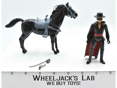 Zorro &amp; Tempest 1981 Gabriel Vintage Zorro Action Figure Filmation Series