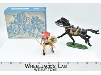 8457 Mounted Horse Calvary Roman W Lance Toy Soldiers Elastolin 70MM W/BOX
