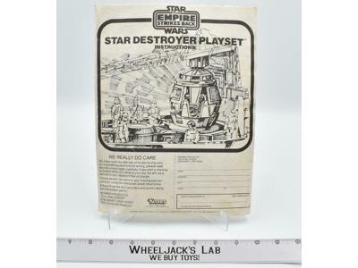 Star Destroyer Playset Instructions ESB Star Wars 1980 Kenner Vintage