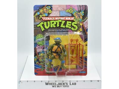 Leonardo 10 Back UNPUNCHED NEW 1988 Teenage Mutant Ninja Turtles TMNT Playmates