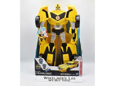 Super Bumblebee 20" W/SOUNDS &amp; LIGHTS NEW MISB 2014 Transformers Hasbro