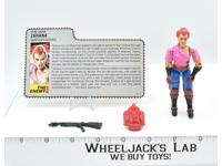 Zarana V1 100% Complete GI Joe 1986 Hasbro Action Figure Vintage