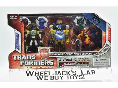 Warriors From Three Worlds 3 Pack 25th Ann. 2009 NEW MISB Transformers Hasbro