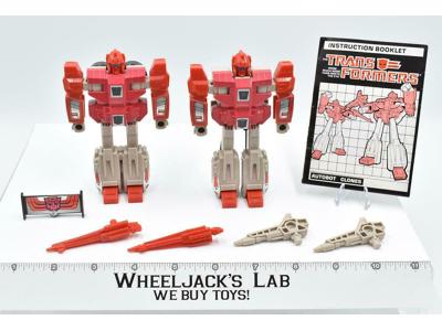 Fastlane &amp; Cloudraker Complete Vintage 1987 G1 Transformers Hasbro Action Figure