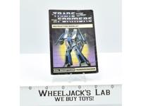 Thundercracker Action Figure Vintage Instruction Manual 1984 G1 Transformers