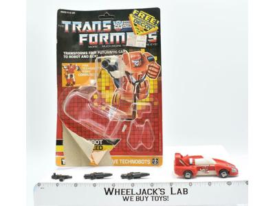 Lightspeed CARDBACK W/BUBBLE COMPLETE Vintage Hasbro 1987 G1 Transformers
