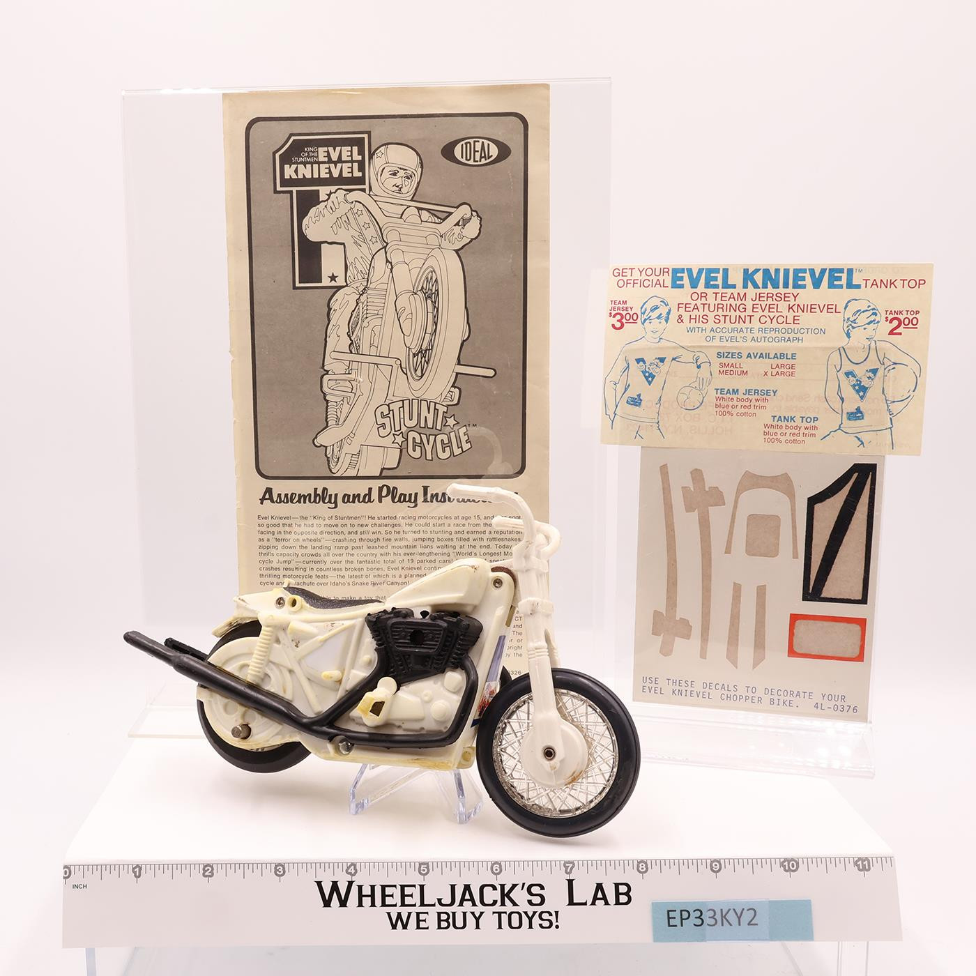 Evel Knieval Stunt Cycle Ideal 1973 Vintage