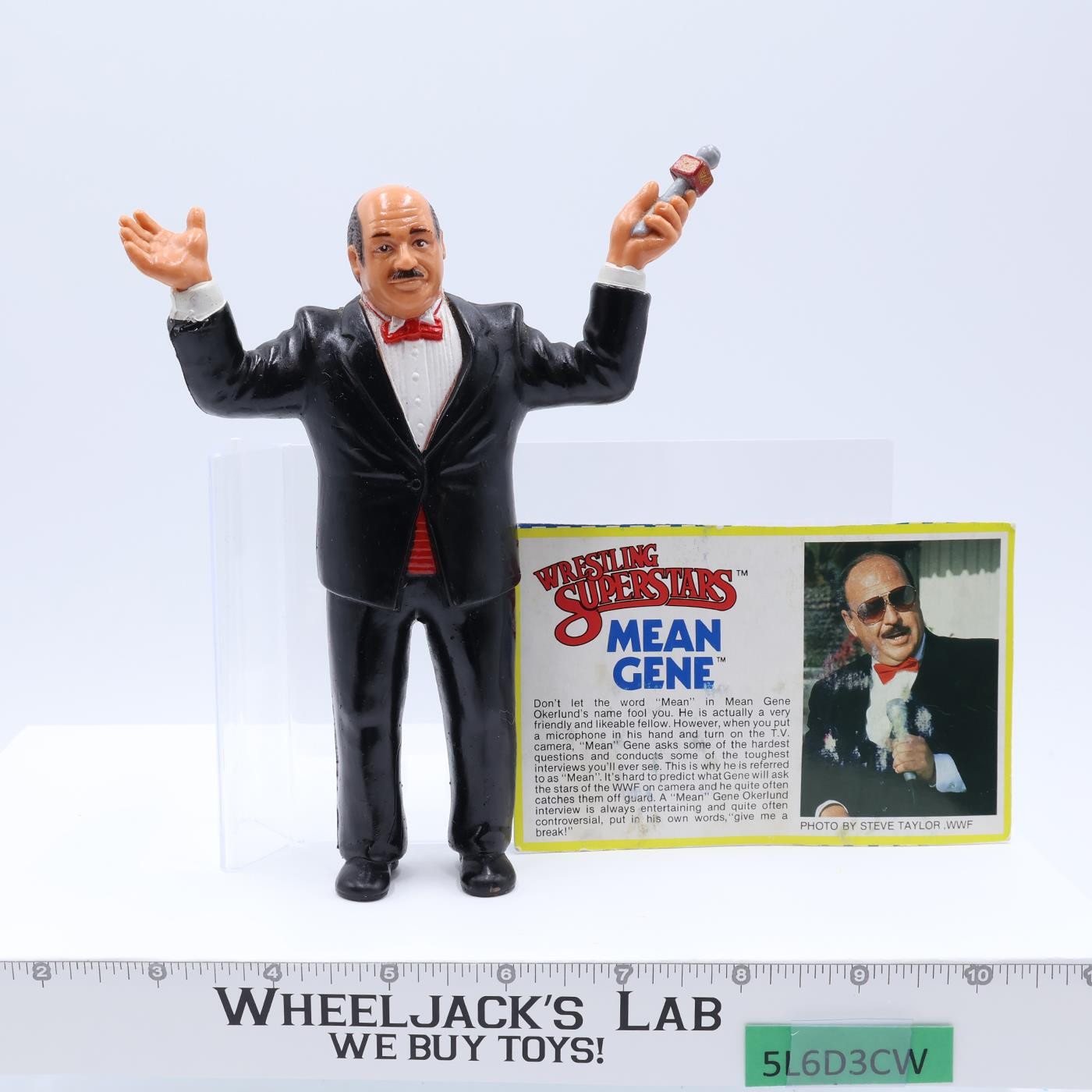 Mean Gene Okerlund 1986 WWF LJN Titan Sports 7" Vintage Wrestling Figure