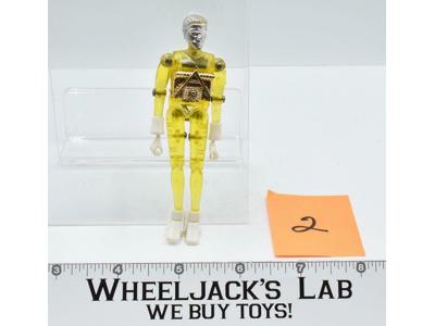 Clear Yellow Time Traveler #2  Log Cabin Chest Plate Micronauts Mego 1976