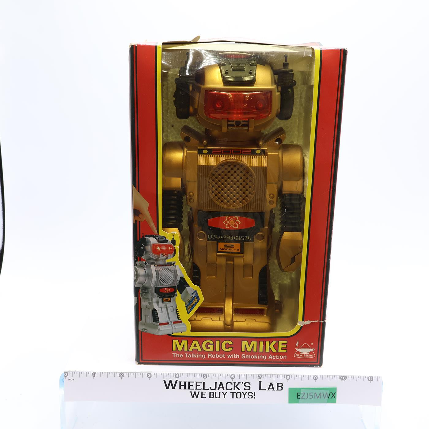 Magic Mike Battery Operated Robot New Bright Made In Hong Kong Action Figure