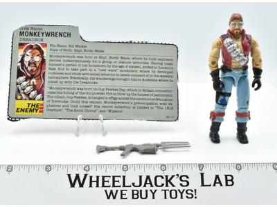 Monkeywrench Dreadnok 100% Complete 1986 GI Joe Vintage Hasbro Action Figure