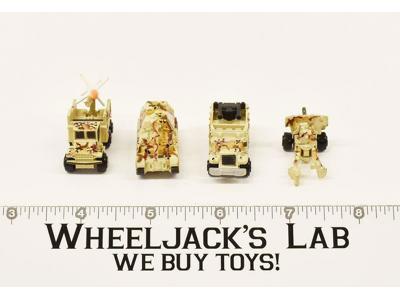 Lot of 4 Military Missile Trucks Desert Camo 1988 Vintage Galoob Micro Machines