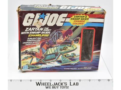 Zartan Swamp Skier Chameleon W/Box Complete GI Joe 1984 Action War Hasbro