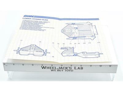 Cobra Hydro-Sled #2 Original Blueprints Instructions 1986 ARAH GI Joe Cobra