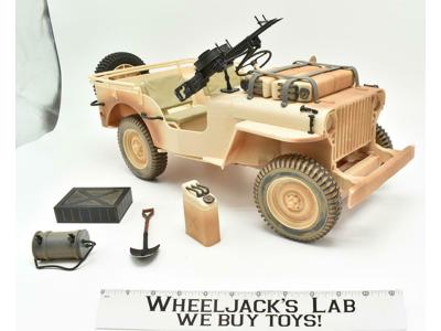 Tan Jeep Willys 21” 1:6 1941 World War II Scale 2002 Hasbro GI Joe Vehicle