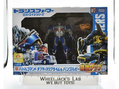 Battle Command Optimus Prime Bumblebee LA14 Tomy Takara Transformers Action Figu