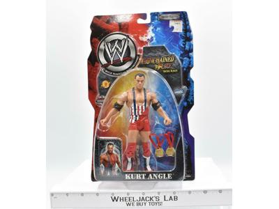 Kurt Angle WWF WWE Unchained Fury Ring Rage Series 3 Jakks Pacific Figure Rare