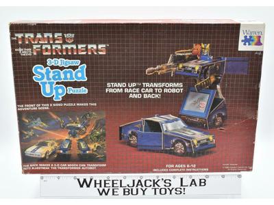 Bluestreak Action Figure 3D Jigsaw Puzzle Complete Hasbro G1 Transformers 1986