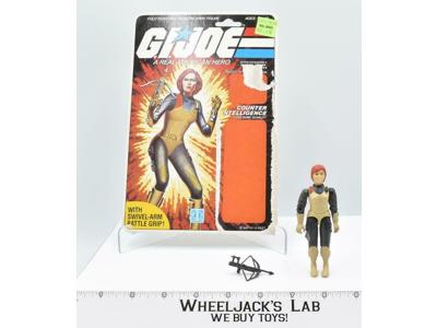 Scarlett V1.5 SWIVEL ARM 100% Complete GI Joe 1983 Hasbro Action Figure Vintage