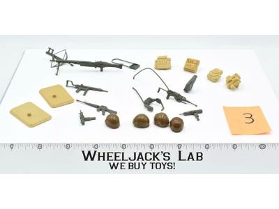 Lot #3 Battle Gear Accessory Pack 1 Set 1983 Weapons Guns Gi Joe Vintage
