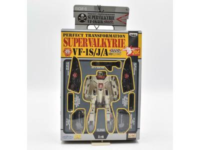 #1 Banpresto 1/100 VF-1S/J/A Super Valkyrie transformable figure white/red 2002