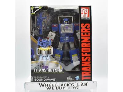 Soundwave Sandblaster #2 NEW MISB Leader Class Titans Return Transformers