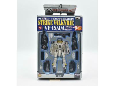 #1 Banpresto 1/100 VF-1S/J/A Strike Valkyrie transformable figure - white/yellow