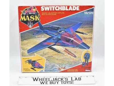 Switchblade Miles Mayhem 100% Complete w Box Vehicle MASK 1985 Kenner Vintage