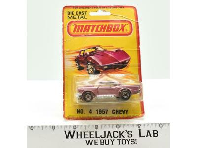 No. 4 1957 Chevy MOSC NEW Diecast Metal Matchbox 1980 Vintage