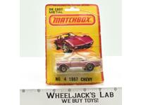 No. 4 1957 Chevy MOSC NEW Diecast Metal Matchbox 1980 Vintage