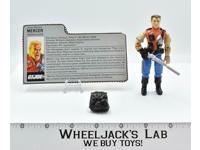 Mercer 100% Complete V1 GI Joe 1987 Hasbro Action Figure Vintage