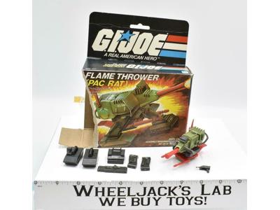 Pac Rat Flame Thrower Complete W/Box GI Joe 1983 Hasbro Action Figure Vehicle