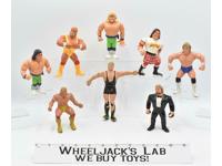 Lot of 8 WWF LJN Titan Sports Wrestlers Action Figures