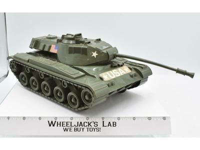US Army Tank Green 7520 Large 12 in Plastic Vintage 1970s 80s Processed Plastics