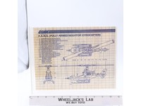 F.A.N.G. 1983 ORIGINAL Instructions Blueprints G.I. Joe Hasbro Action Figure