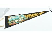 Souvenir Farmer's Market Hollywood Cal. 26" Felt Pennant Vintage