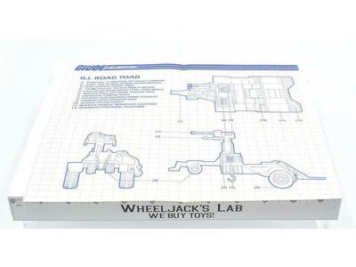 Road Toad Original Blueprints Instructions 1987 ARAH GI Joe Cobra