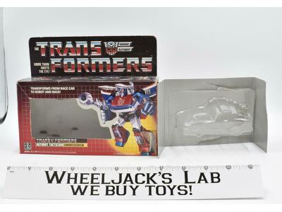 Smokescreen Box W INSERT 1985 Action Figure Vintage Hasbro G1 Transformers