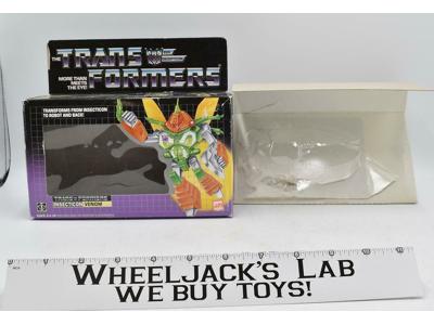 Venom Box Only W/ Insert 1985 Action Figure Vintage Hasbro G1 Transformers