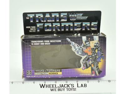 Kickback Box Only 1985 Action Figure Vintage Hasbro G1 Transformers