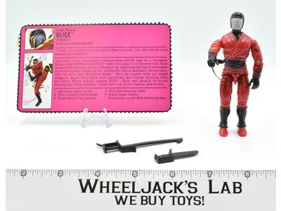 Slice V1 100% Complete 1992 GI Joe Vintage Hasbro Action Figure