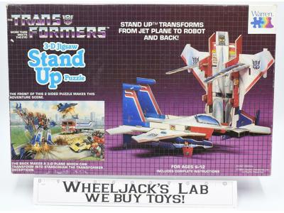 Starscream Action Figure 3D Jigsaw Puzzle Complete Hasbro G1 Transformers