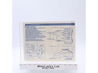 Cobra Wolf 1987 ORIGINAL Instructions / Blueprints G.I. Joe Hasbro Action Figure